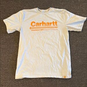 Baby Blue Carhartt T-Shirt || Big and Tall Large